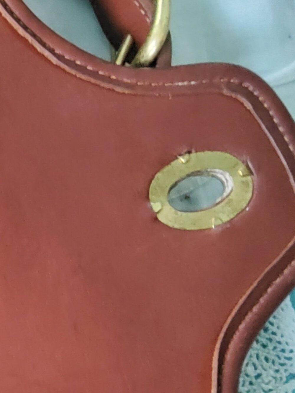 Vintage Coach Lenox Bag in British Tan 9918 - Picture 12 of 15